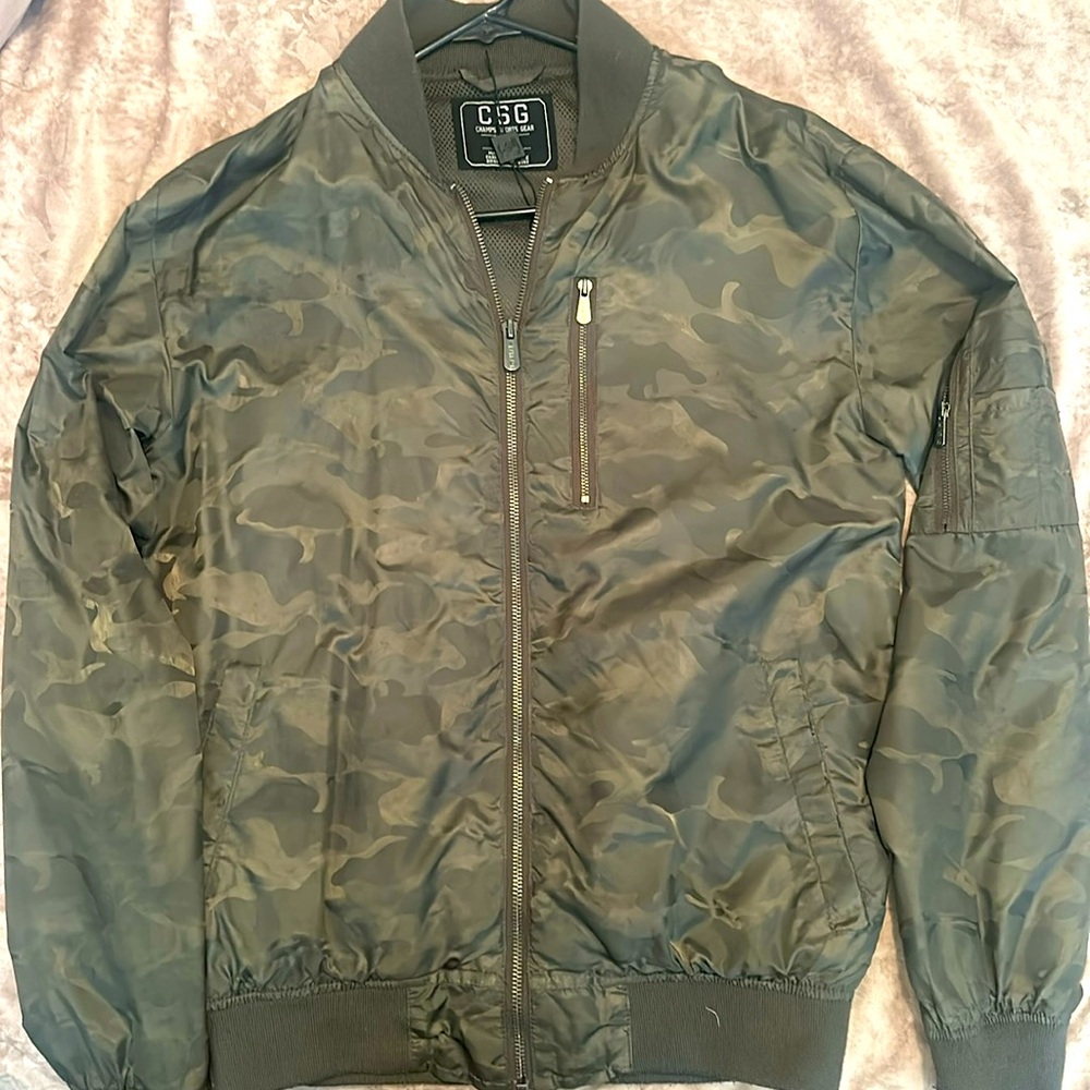 CAMO CHAMPS SPORTS GEAR CSG BOMBER JACKET